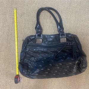 Treesje black leather bag